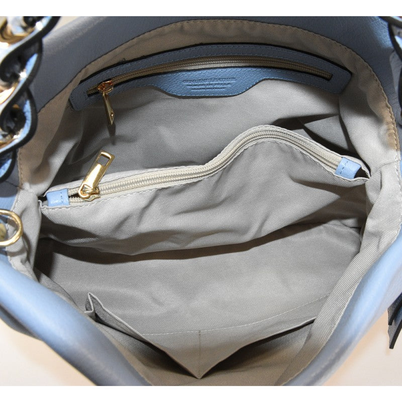 Milly - Bolso de hombro de piel con correa fabricado en Italia