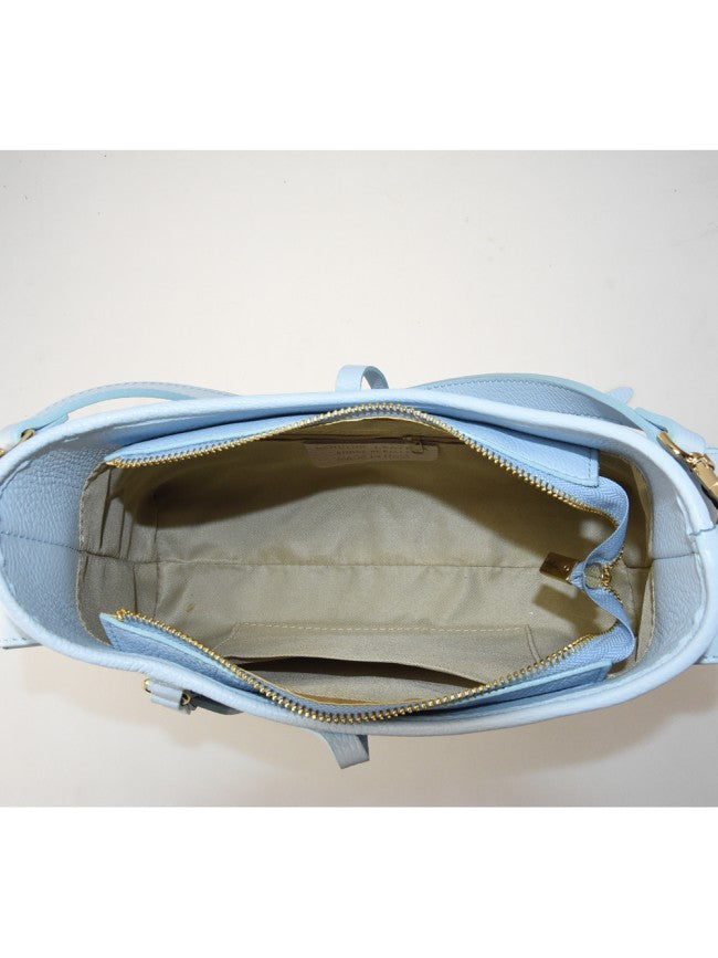 Liala - Bolso de hombro de piel auténtica italiana
