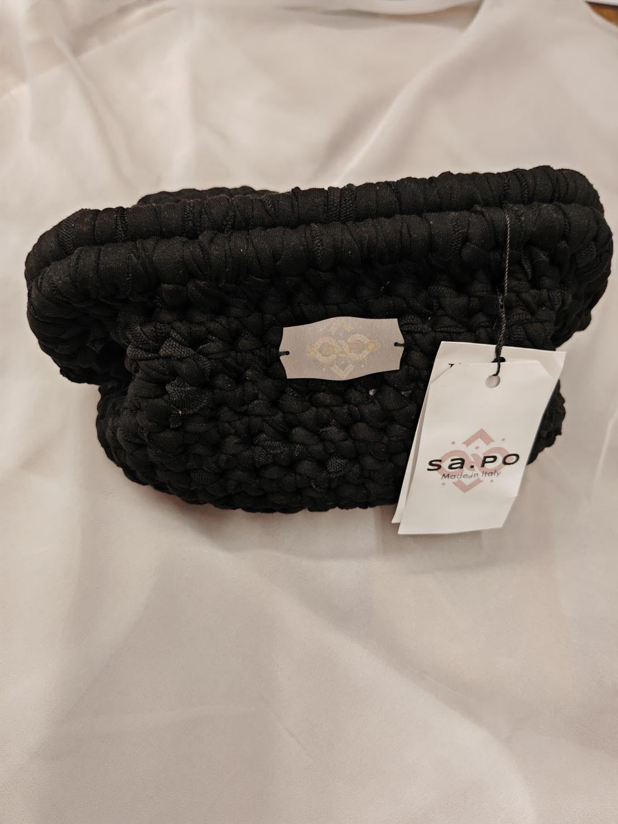 Colección Indios - Dionea - Bolso de mano artesanal de algodón con cierre de resorte