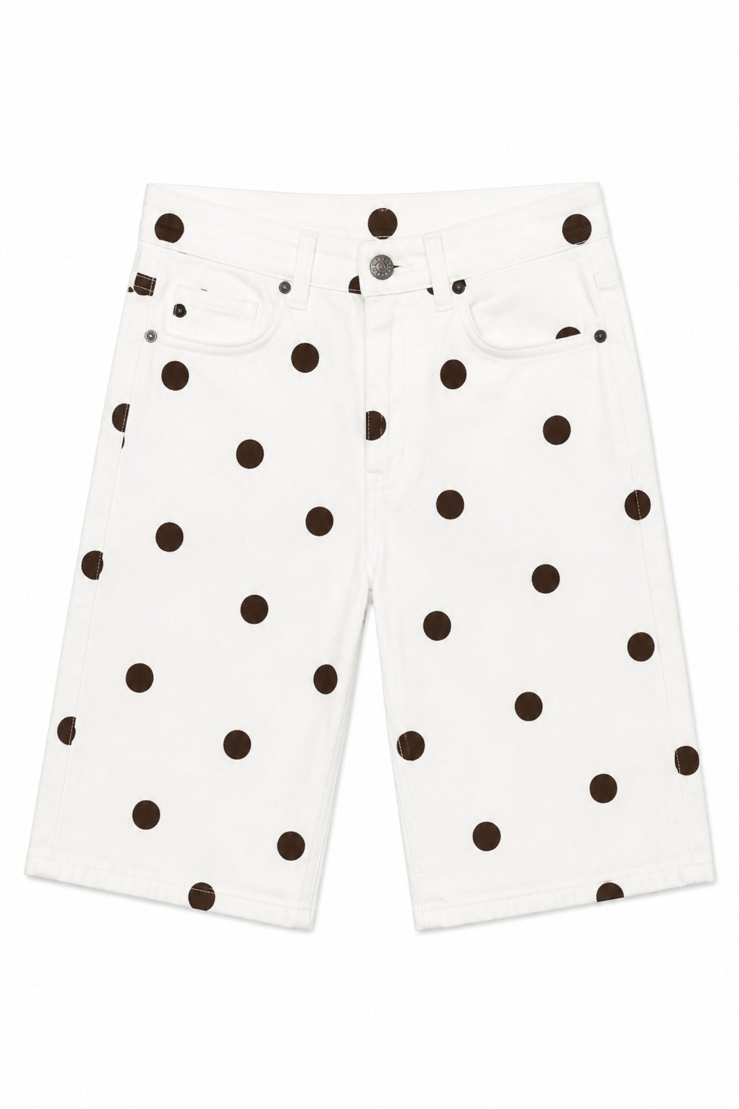 MADE IN ITALY - Amaya - Bermudas de lunares con cintura alta