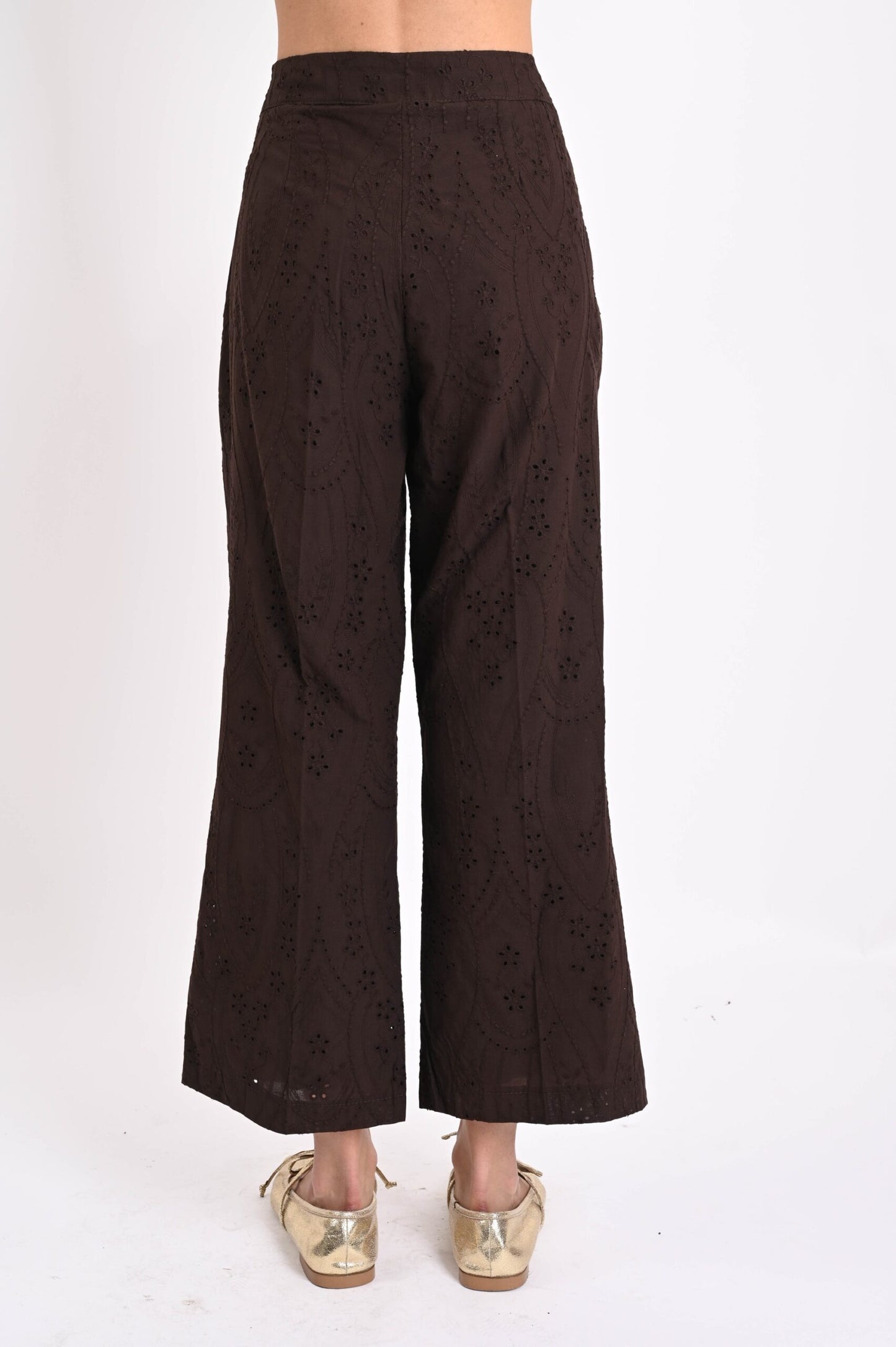 MADE IN ITALY - Serena - Pantalones de San Galo con cremallera lateral