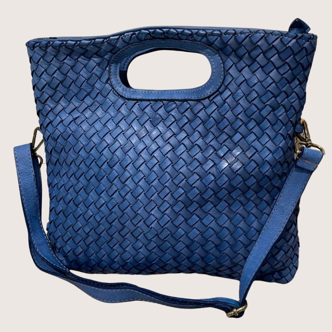 Scilla - Bolso de mano para mujer de piel auténtica de estilo vintage con correa para el hombro