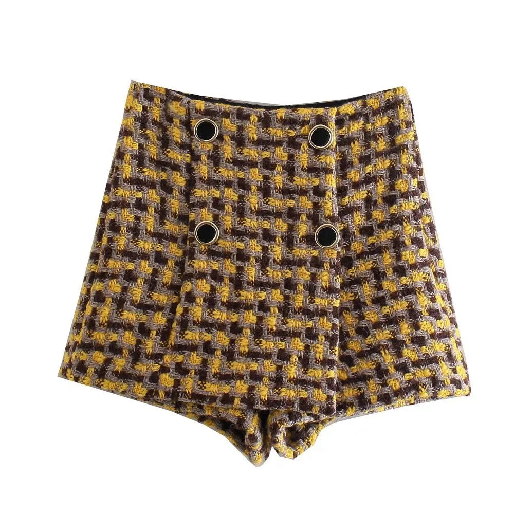 Dublin - Conjunto blazer y shorts de tweed