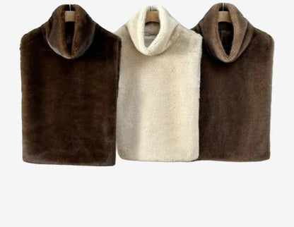 Aurora - Chaleco de piel sintética de visón