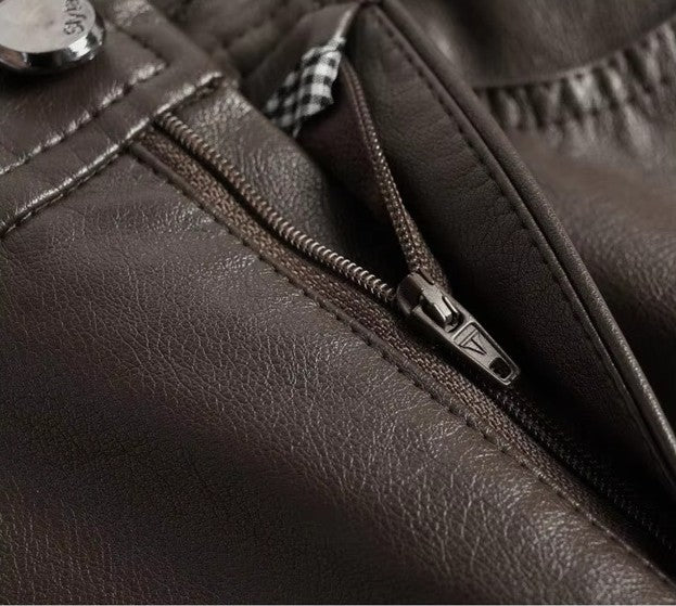 Francesca - Pantalones en cuero PU