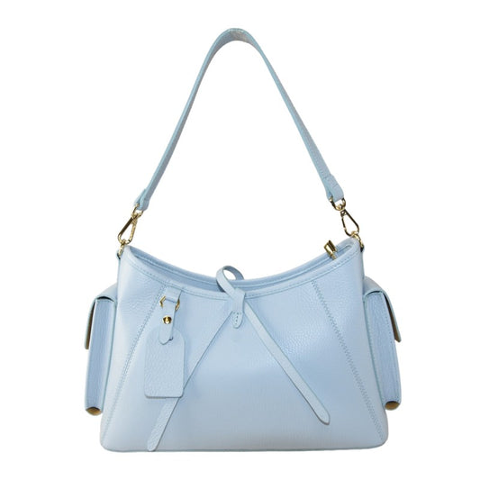 Liala - Bolso de hombro de piel auténtica italiana