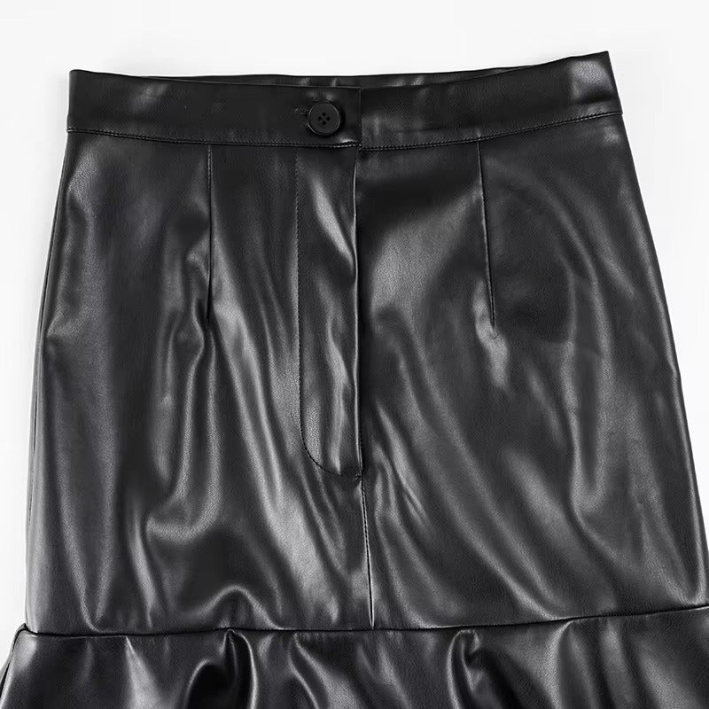 Rebecca - Falda de piel estilo sirena