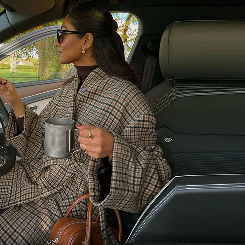 Eleonor - Abrigo a cuadros