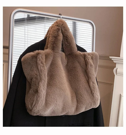 Michelle - bolso de mano peludo