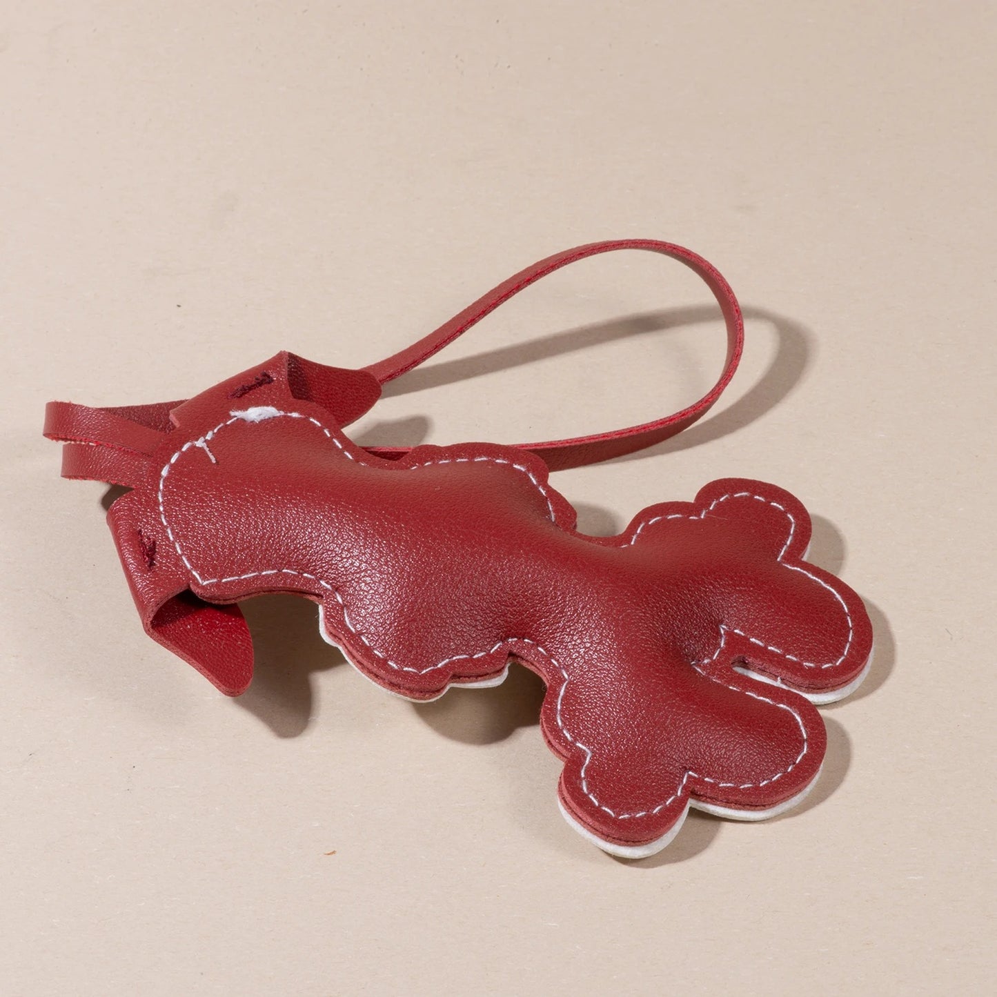 Schnauzer charm de cuero PU