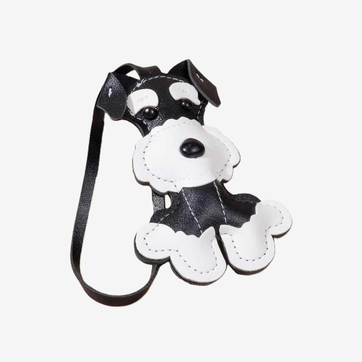 Schnauzer charm de cuero PU