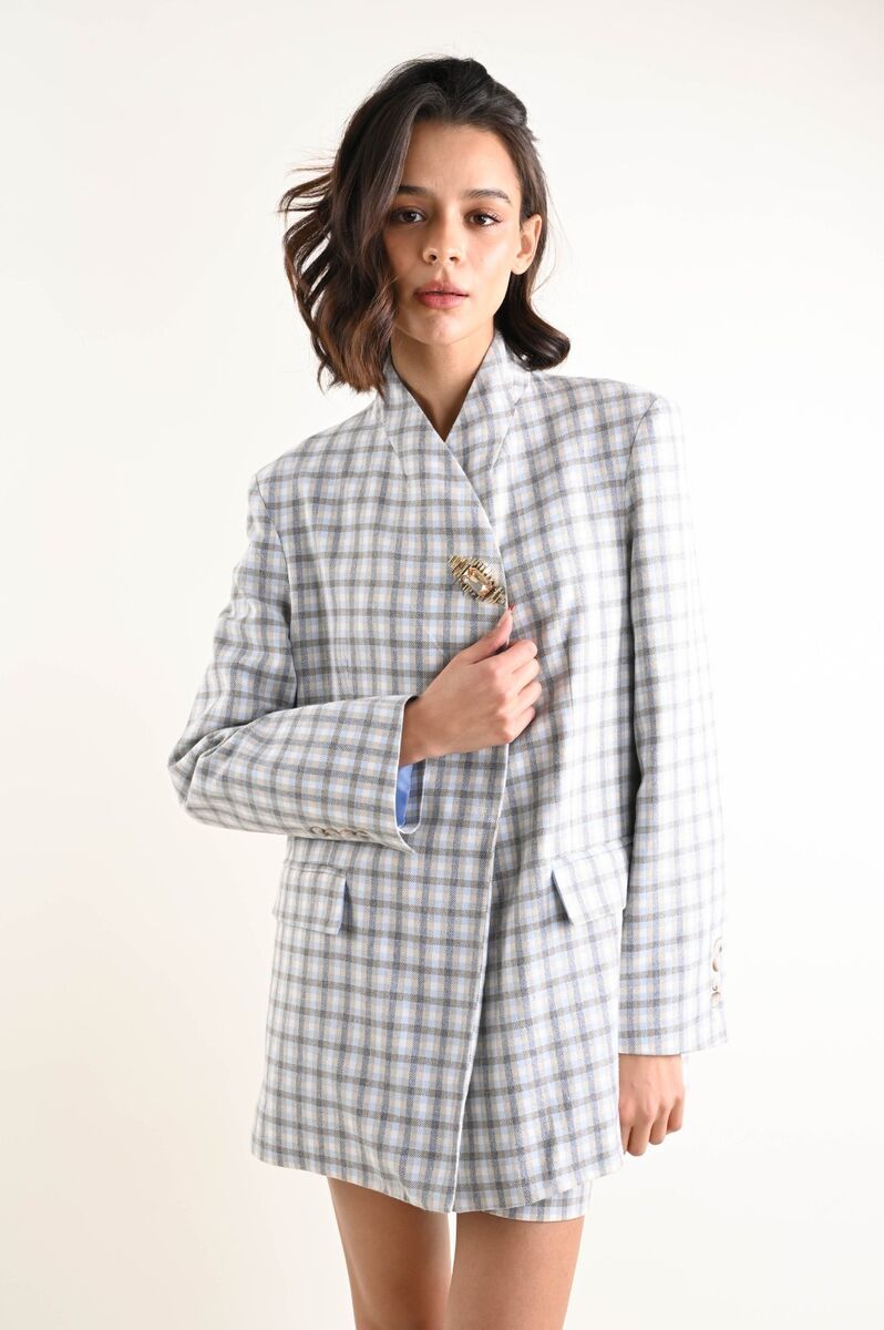 MADE IN ITALY - Carla - Chaqueta estructurada a cuadros