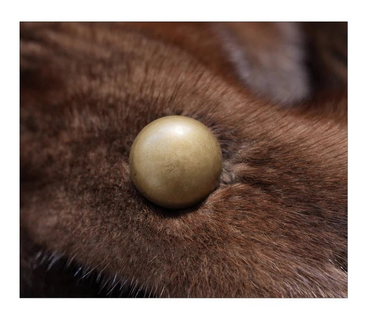 Emy - Abrigo de piel estilo visón