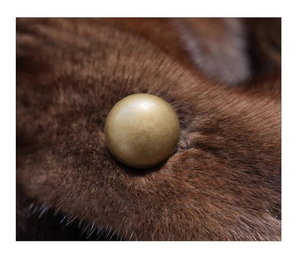 Emy - Abrigo de piel estilo visón