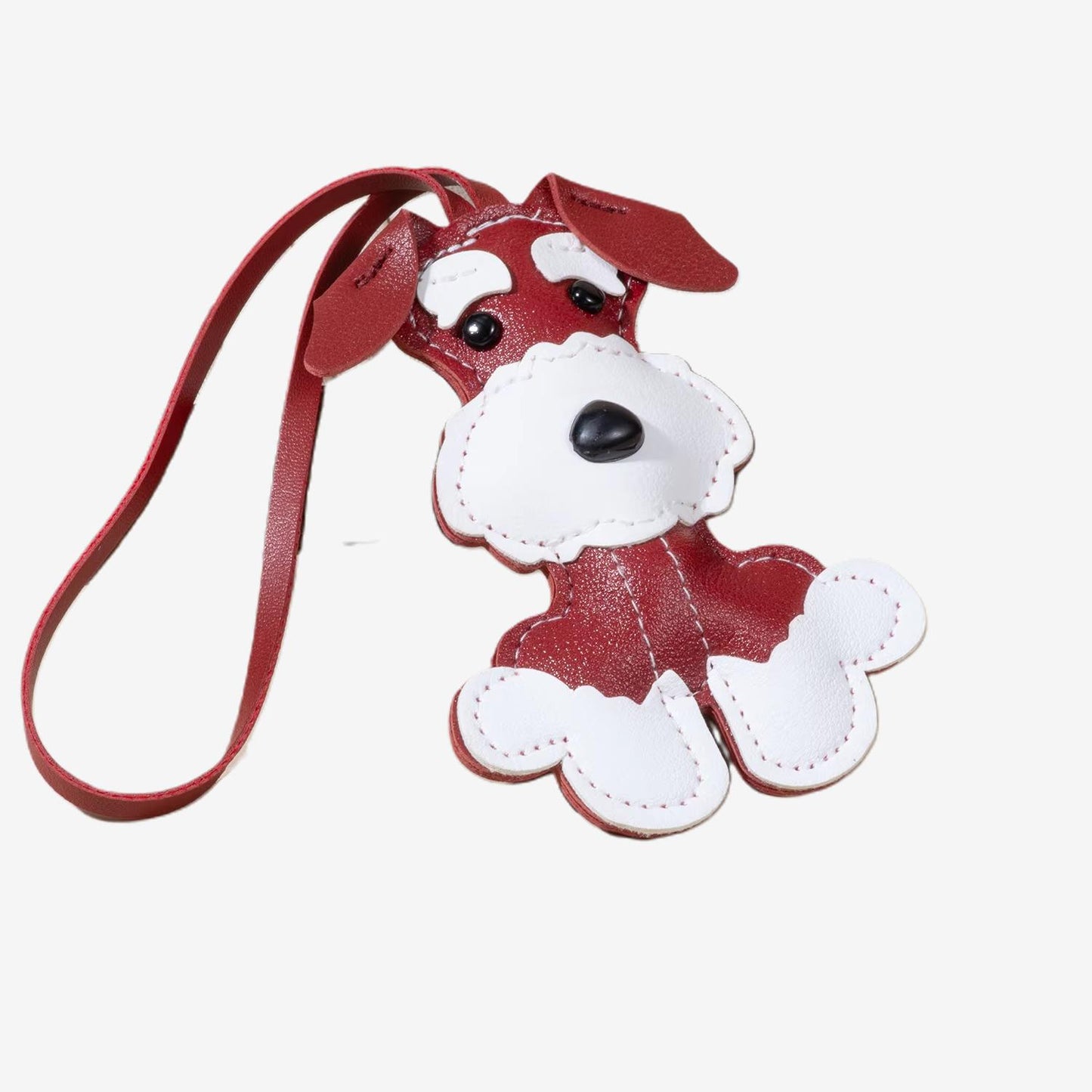 Schnauzer charm de cuero PU