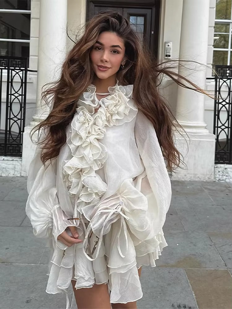 Flor - Conjunto camisa y pantalones cortos