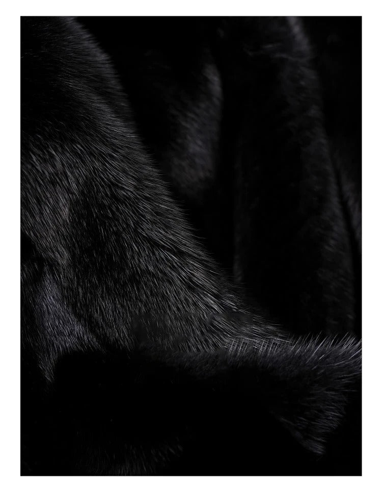 Emy - Abrigo de piel estilo visón