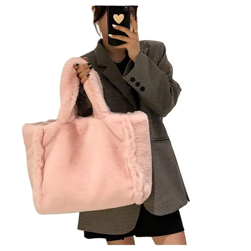 Michelle - bolso de mano peludo