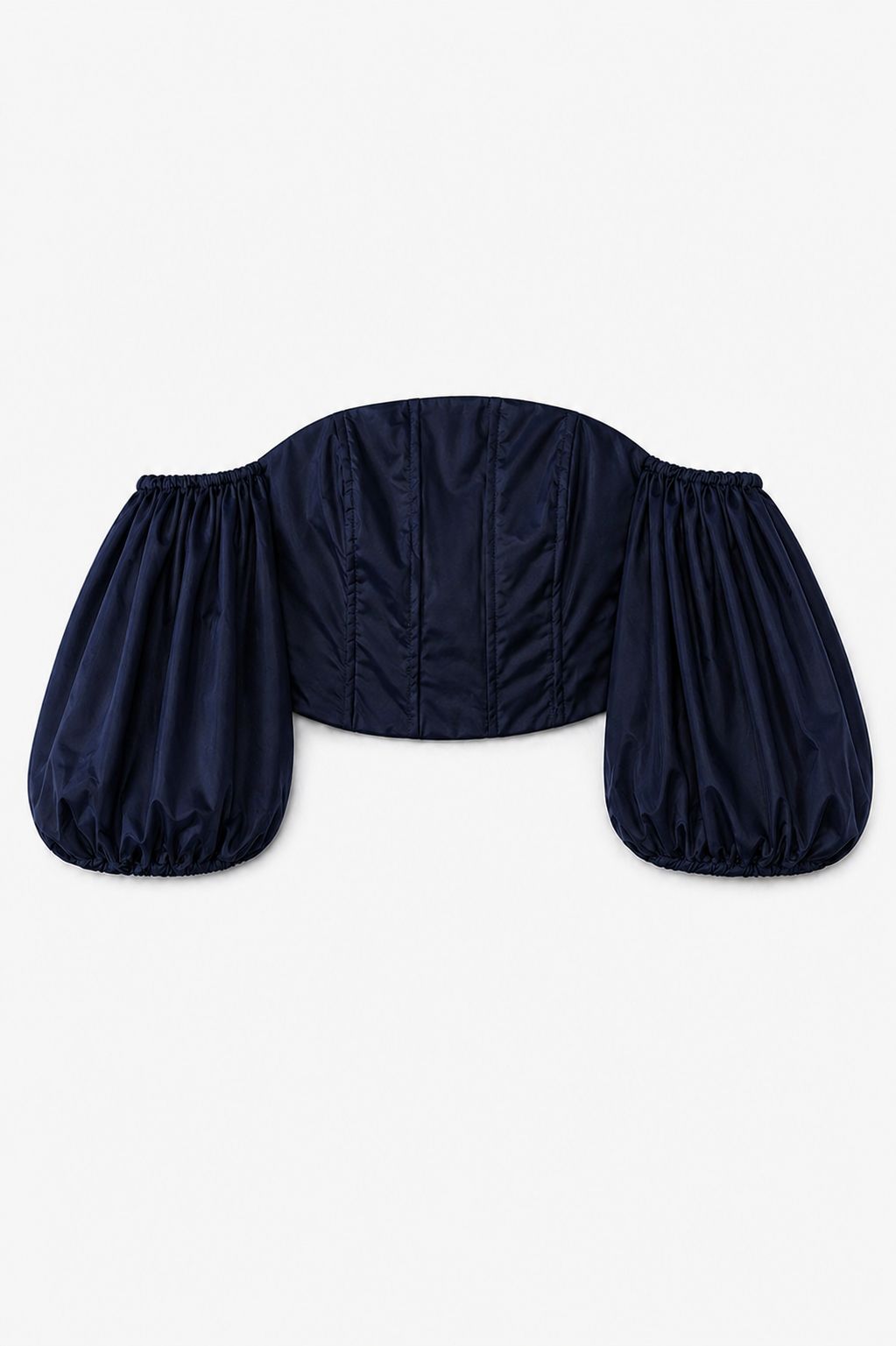MADE IN ITALY - Letizia - Top sin hombreros con mangas voluminosas