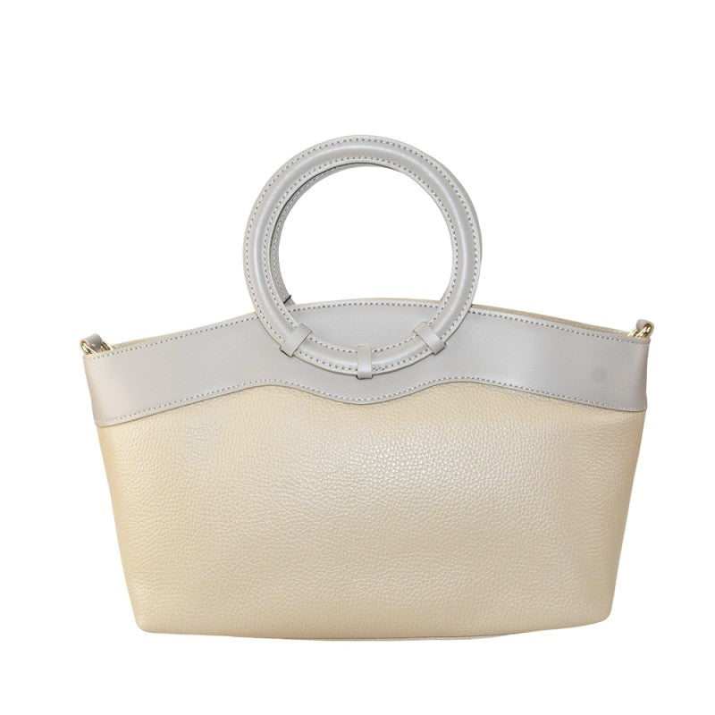 Gallipoli - Bolso de mano de piel 100 % fabricado en Italia