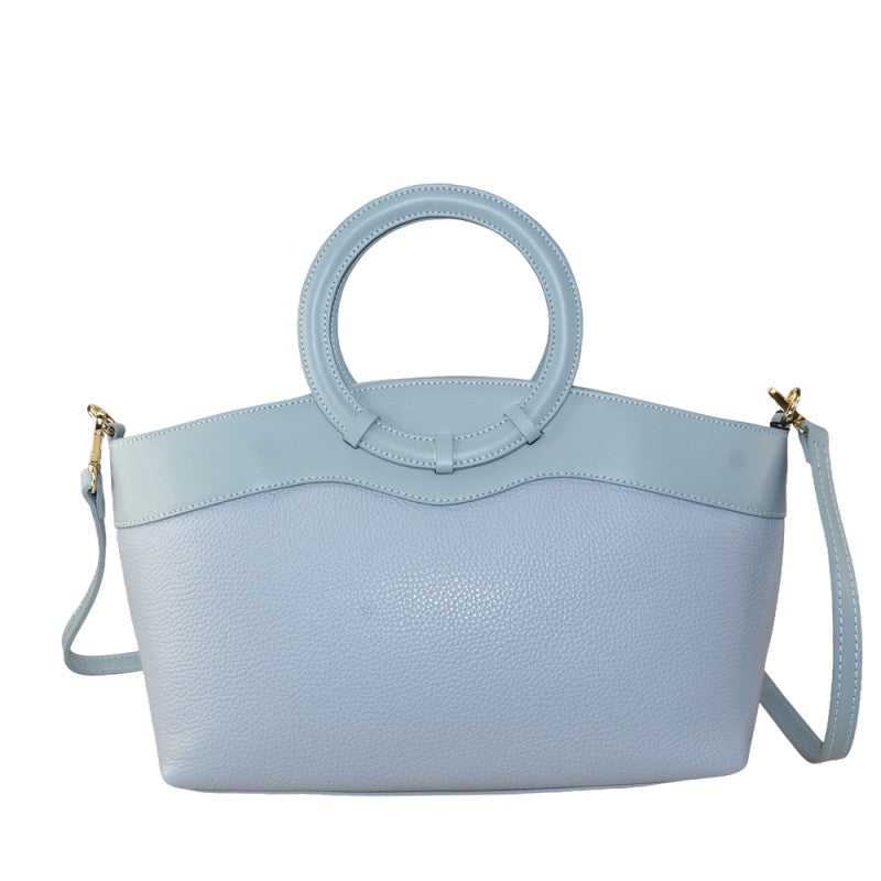Gallipoli - Bolso de mano de piel 100 % fabricado en Italia