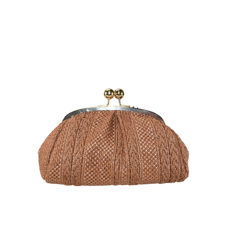 Taormina - Bolso de mano de rafia con correa para el hombro 100% made in Italy
