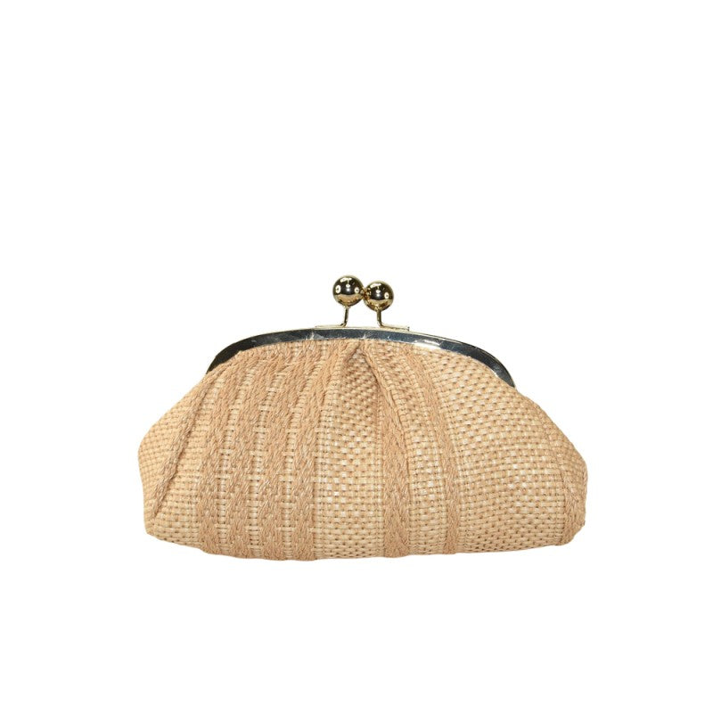 Taormina - Bolso de mano de rafia con correa para el hombro 100% made in Italy