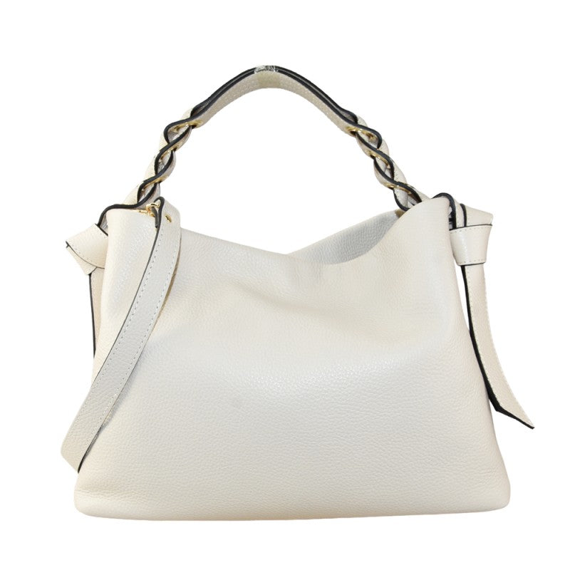 Milly - Bolso de hombro de piel con correa fabricado en Italia