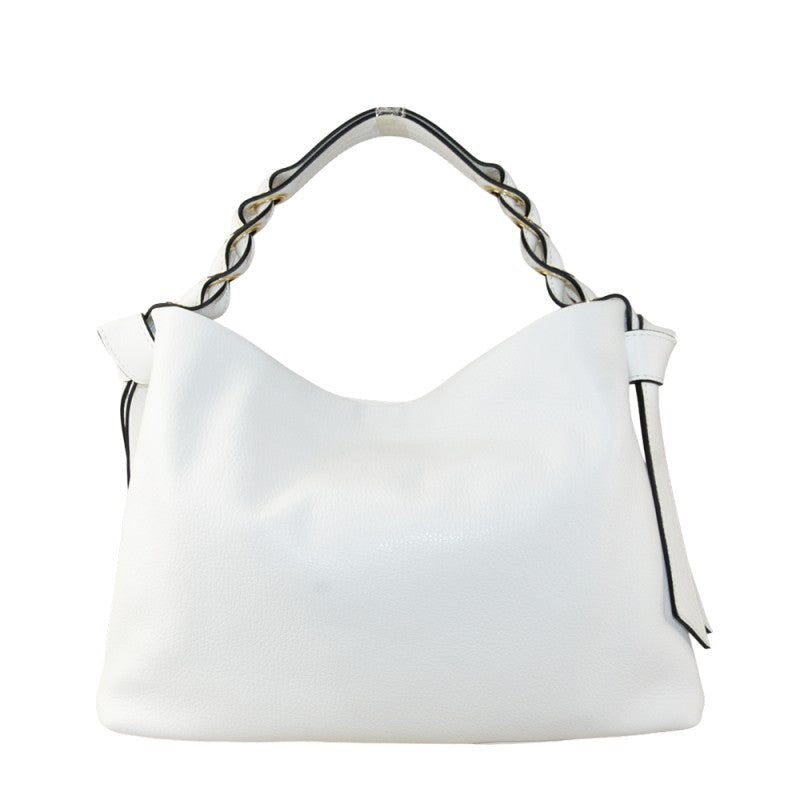 Milly - Bolso de hombro de piel con correa fabricado en Italia