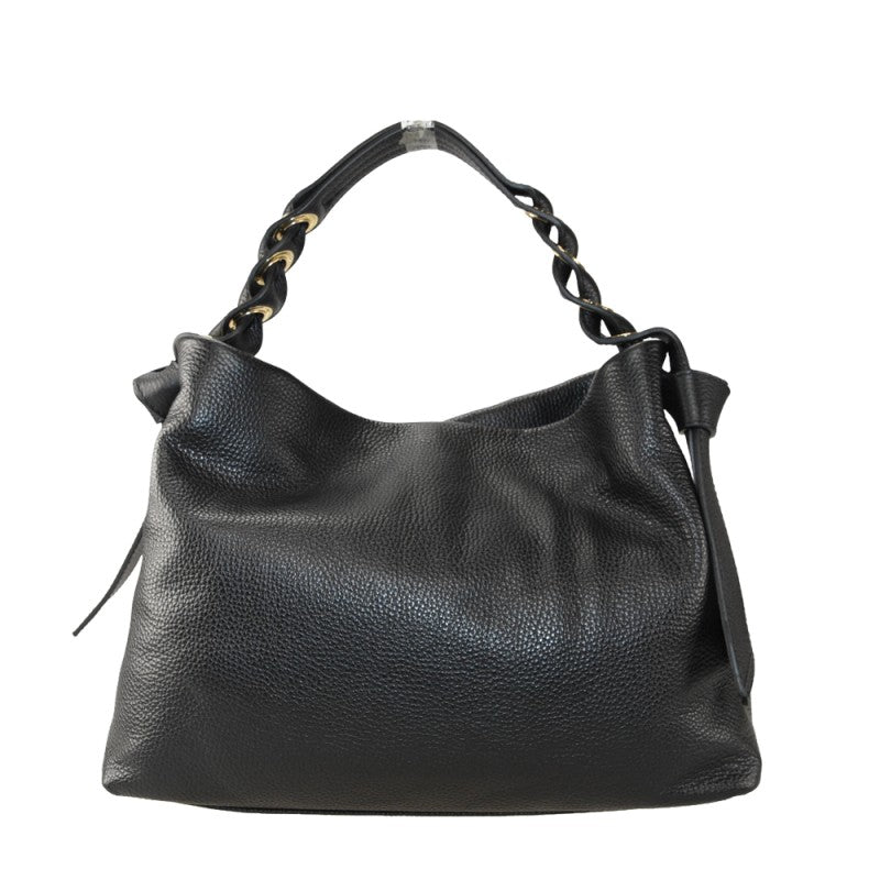 Milly - Bolso de hombro de piel con correa fabricado en Italia