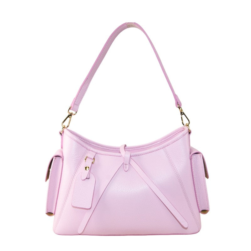 Liala - Bolso de hombro de piel auténtica italiana