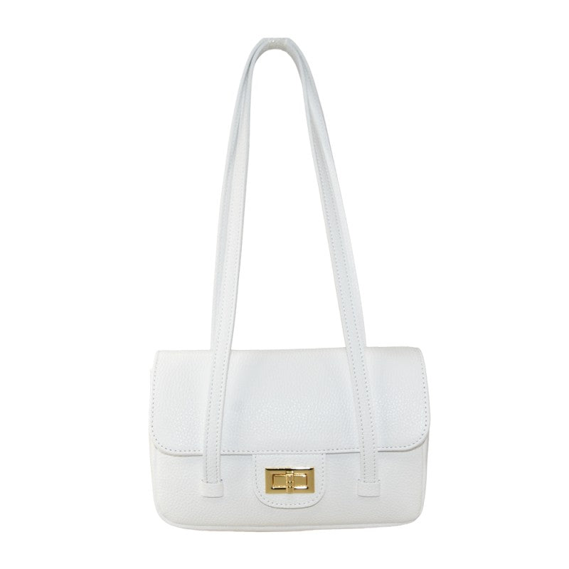 Tropea - Bolso de hombro de piel con correa  fabricado en Italia