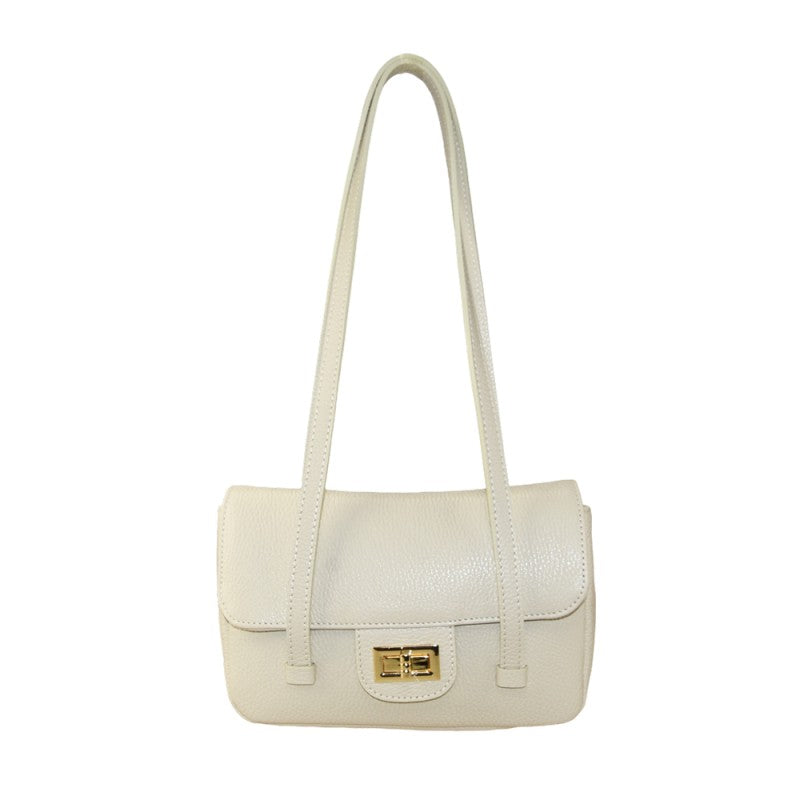 Tropea - Bolso de hombro de piel con correa  fabricado en Italia