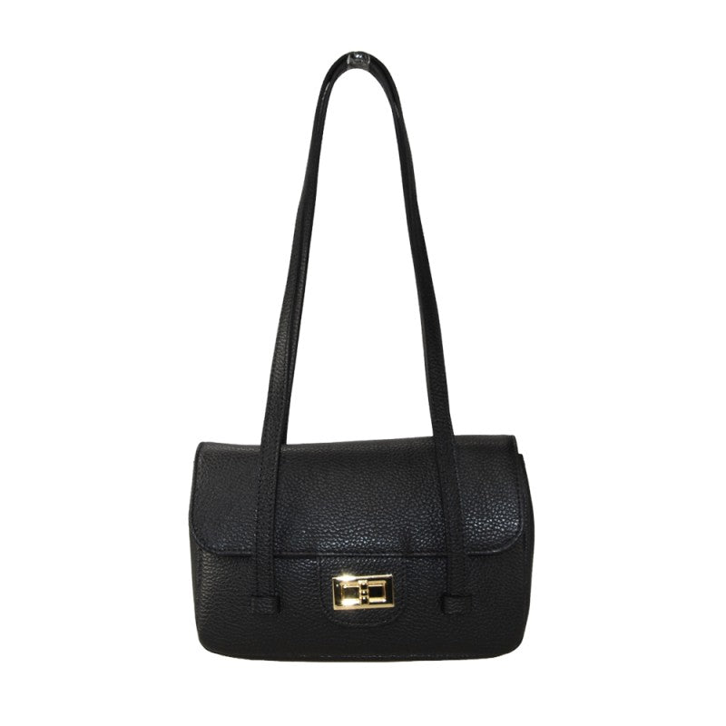 Tropea - Bolso de hombro de piel con correa  fabricado en Italia