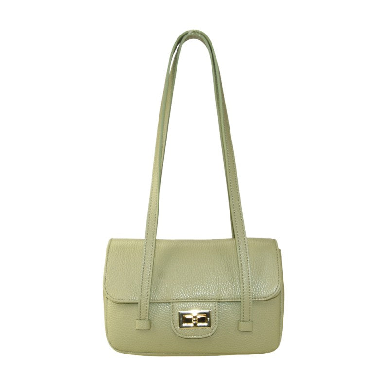 Tropea - Bolso de hombro de piel con correa  fabricado en Italia