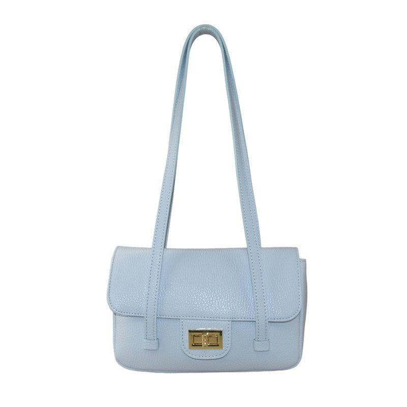 Tropea - Bolso de hombro de piel con correa  fabricado en Italia