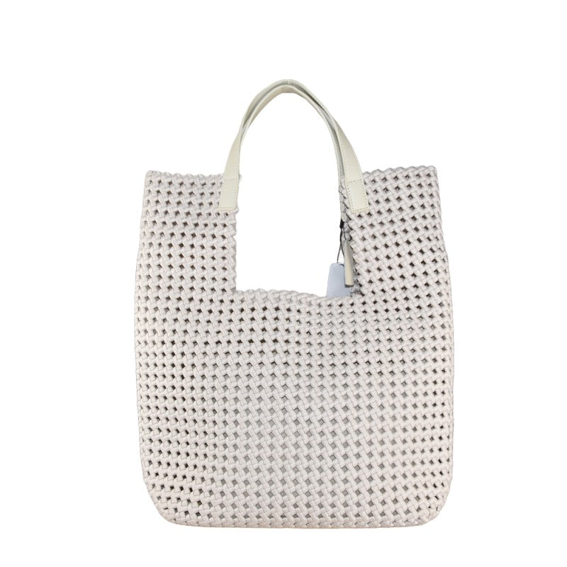 MADE IN ITALY - Porto Cervo - Bolso de hombro para mujer de piel y microfibra, 100% fabricado en Italia, con neceser
