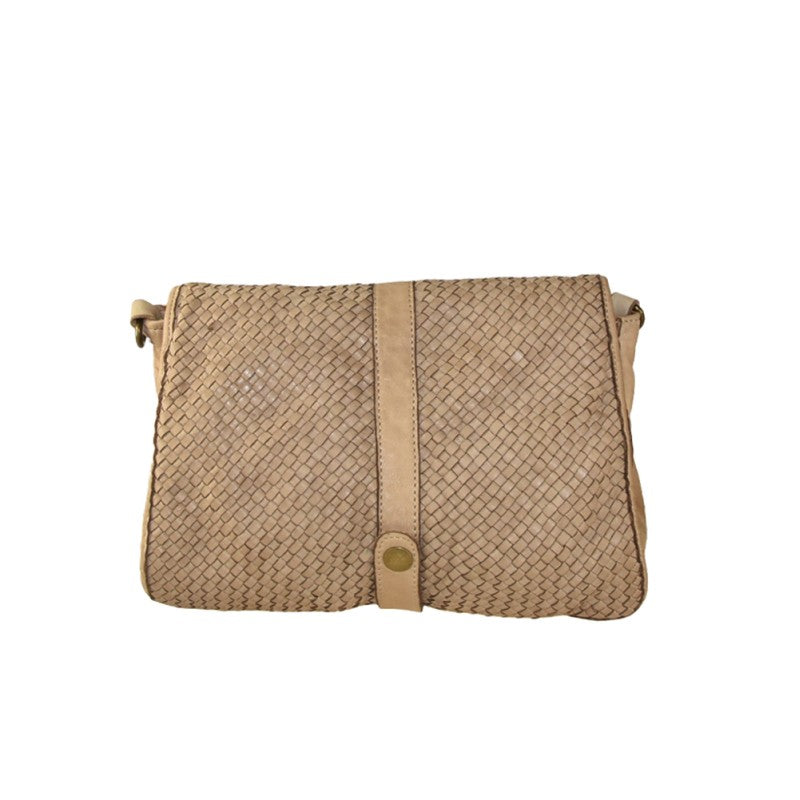 Lucca - Bolso de piel trenzada de estilo vintage
