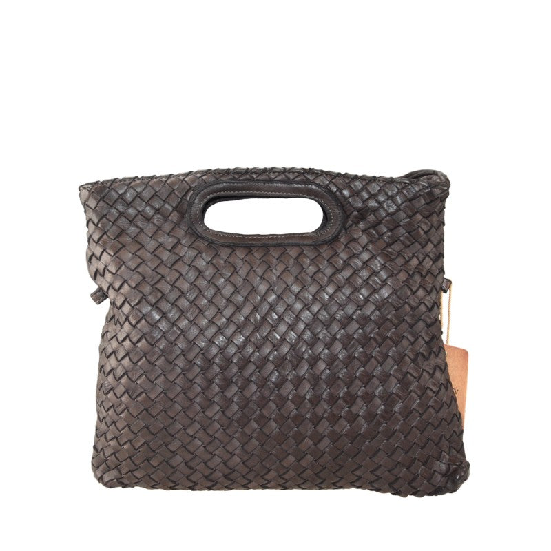 Scilla - Bolso de mano para mujer de piel auténtica de estilo vintage con correa para el hombro