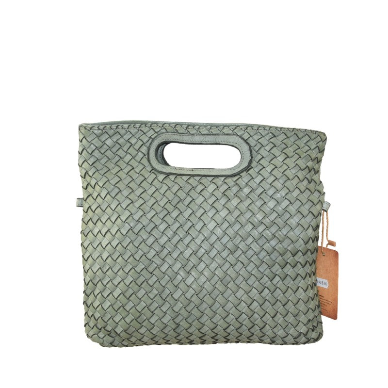 Scilla - Bolso de mano para mujer de piel auténtica de estilo vintage con correa para el hombro