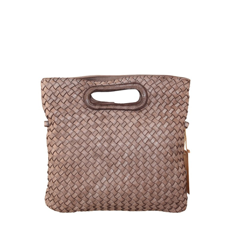 Scilla - Bolso de mano para mujer de piel auténtica de estilo vintage con correa para el hombro