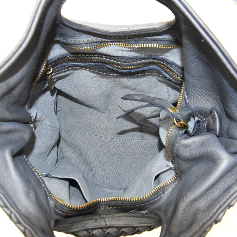 Scilla - Bolso de mano para mujer de piel auténtica de estilo vintage con correa para el hombro