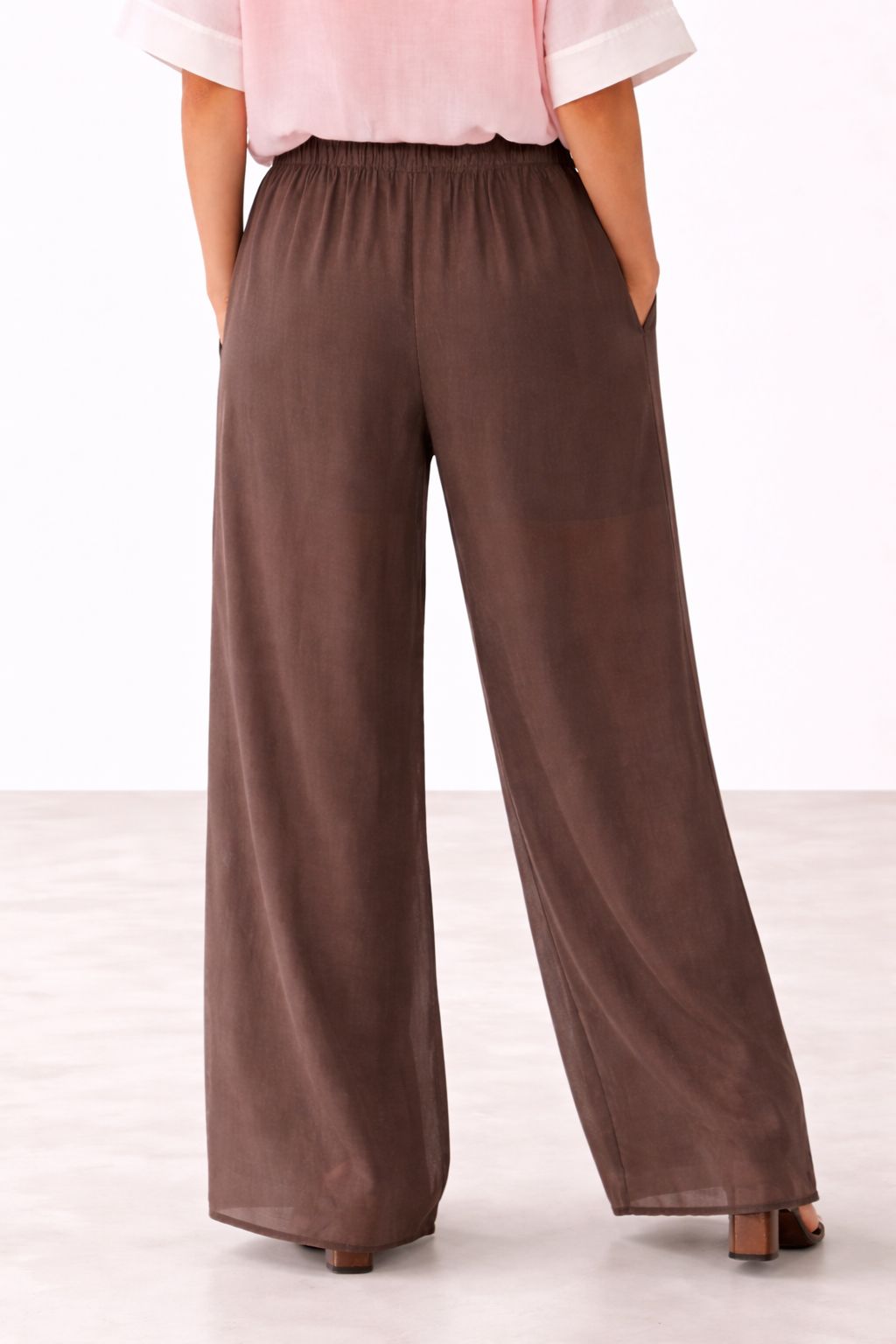 MADE IN ITALY - Elena - Pantalones oversize de Lyoncell