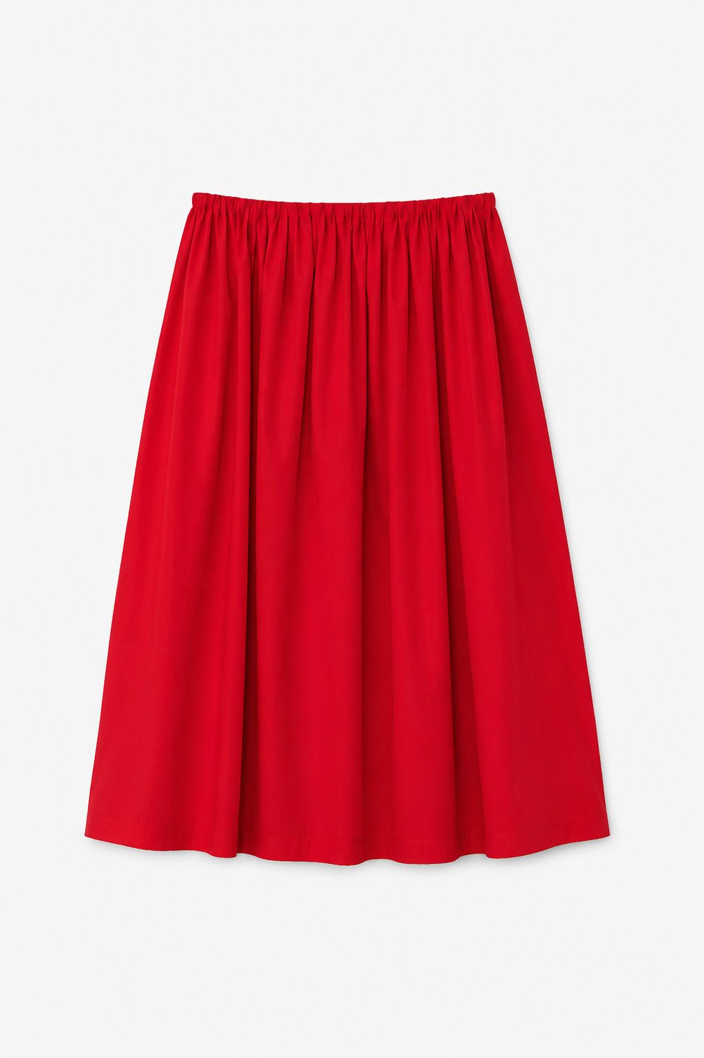 MADE IN ITALY - Letizia - Falda midi amplia con cintura elástica